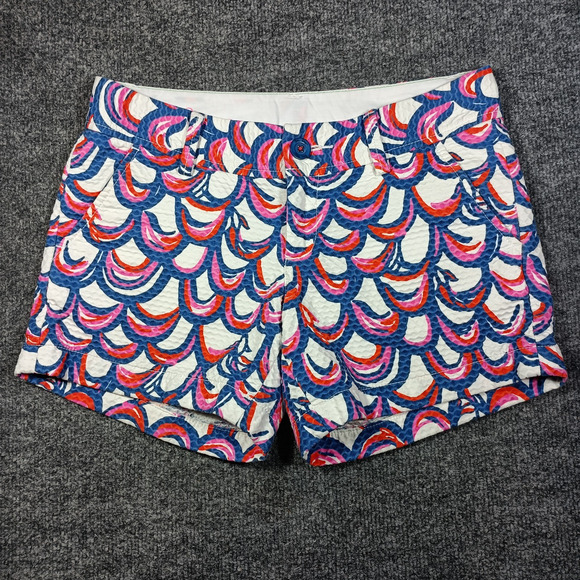 Lilly Pulitzer Vibrant Wave Print Callahan Shorts Size 0 - Picture 1 of 6